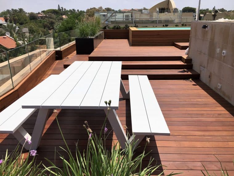 עיצוב גינות גג